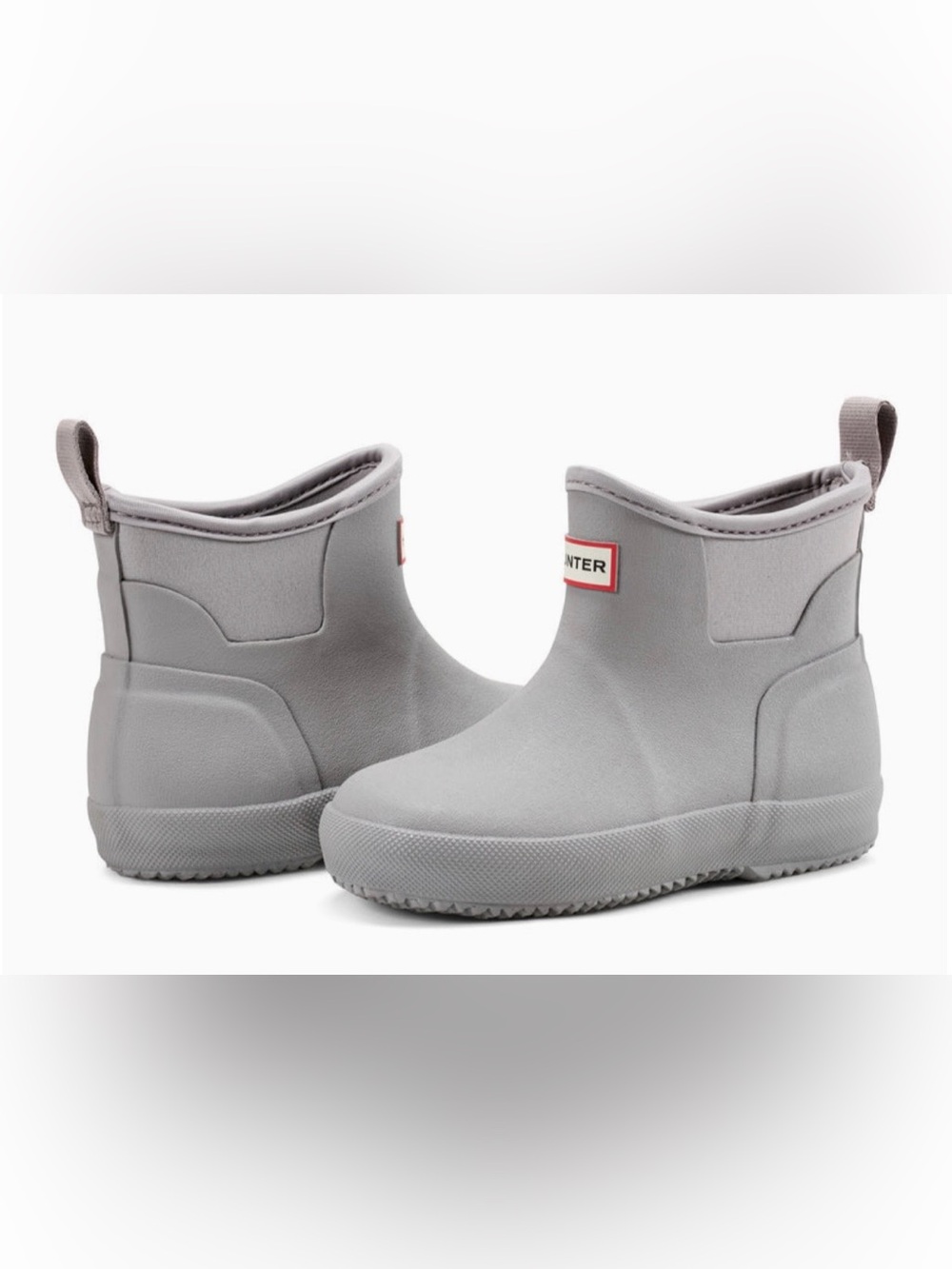 Little Kids Finley Pull On Waterproof Rain Boots - Medium Gray